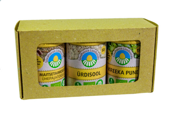 Maitsetaimede kinkekomplekt ürdisoolaga